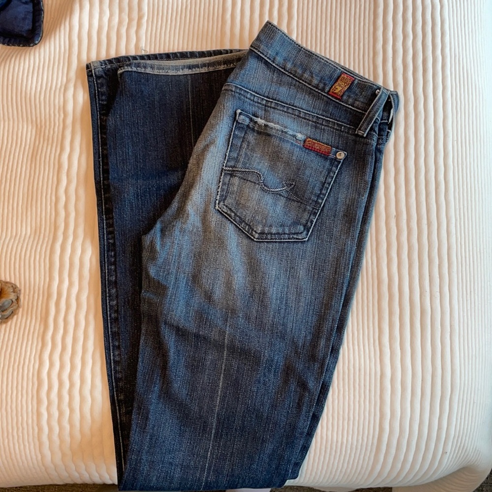 7 for all mankind denim! Size 26- bootcut